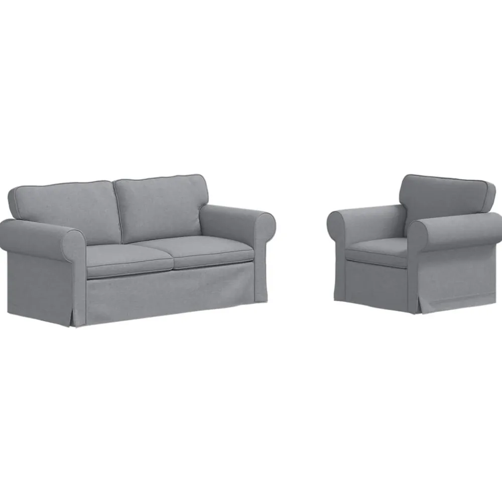 vidaXL Sofás-Juego de Sofá 2 pcs 175 x 82 x 80 cm tela