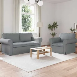 vidaXL Sofás-Juego de Sofá 2 pcs 175 x 82 x 80 cm tela