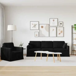 vidaXL Sofás-Juego de Sofá 2 pcs 228 x 78 x 80 cm Terciopelo