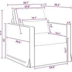 vidaXL Sofás-Juego de Sofá 2 pcs 198 x 78 x 80 cm tela