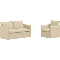 vidaXL Sofás-Juego de Sofá 2 pcs 156 x 82 x 85 cm Tela