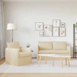 vidaXL Sofás-Juego de Sofá 2 pcs 156 x 82 x 85 cm Tela
