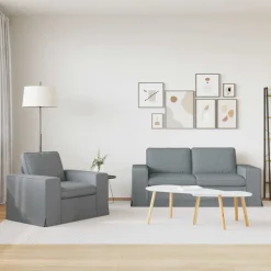 vidaXL Sofás-Juego de Sofá 2 pcs 182 x 80 x 82 cm tela