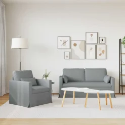 vidaXL Sofás-Juego de Sofá 2 pcs 158 x 78 x 80 cm tela