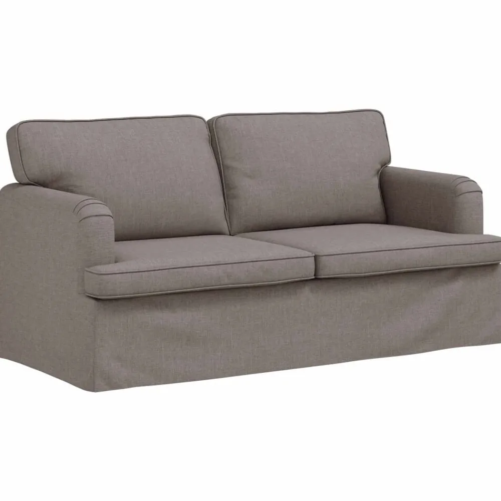 vidaXL Juego de Sofá 2 pcs 162 x 80 x 85 cm tela Taupé Online