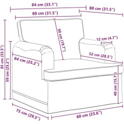 vidaXL Sofás-Juego de Sofá 2 pcs 162 x 80 x 85 cm tela
