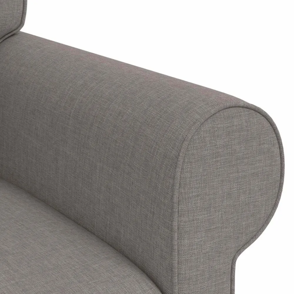 vidaXL Juego de Sofá 2 pcs 245 x 82 x 80 cm tela Taupé Discount