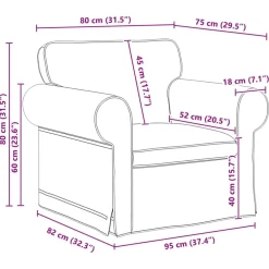 vidaXL Juego de Sofá 2 pcs 245 x 82 x 80 cm tela Taupé Discount