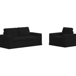 vidaXL Sofás-Juego de Sofá 2 pcs 182 x 80 x 82 cm tela