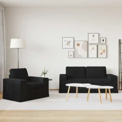 vidaXL Sofás-Juego de Sofá 2 pcs 182 x 80 x 82 cm tela