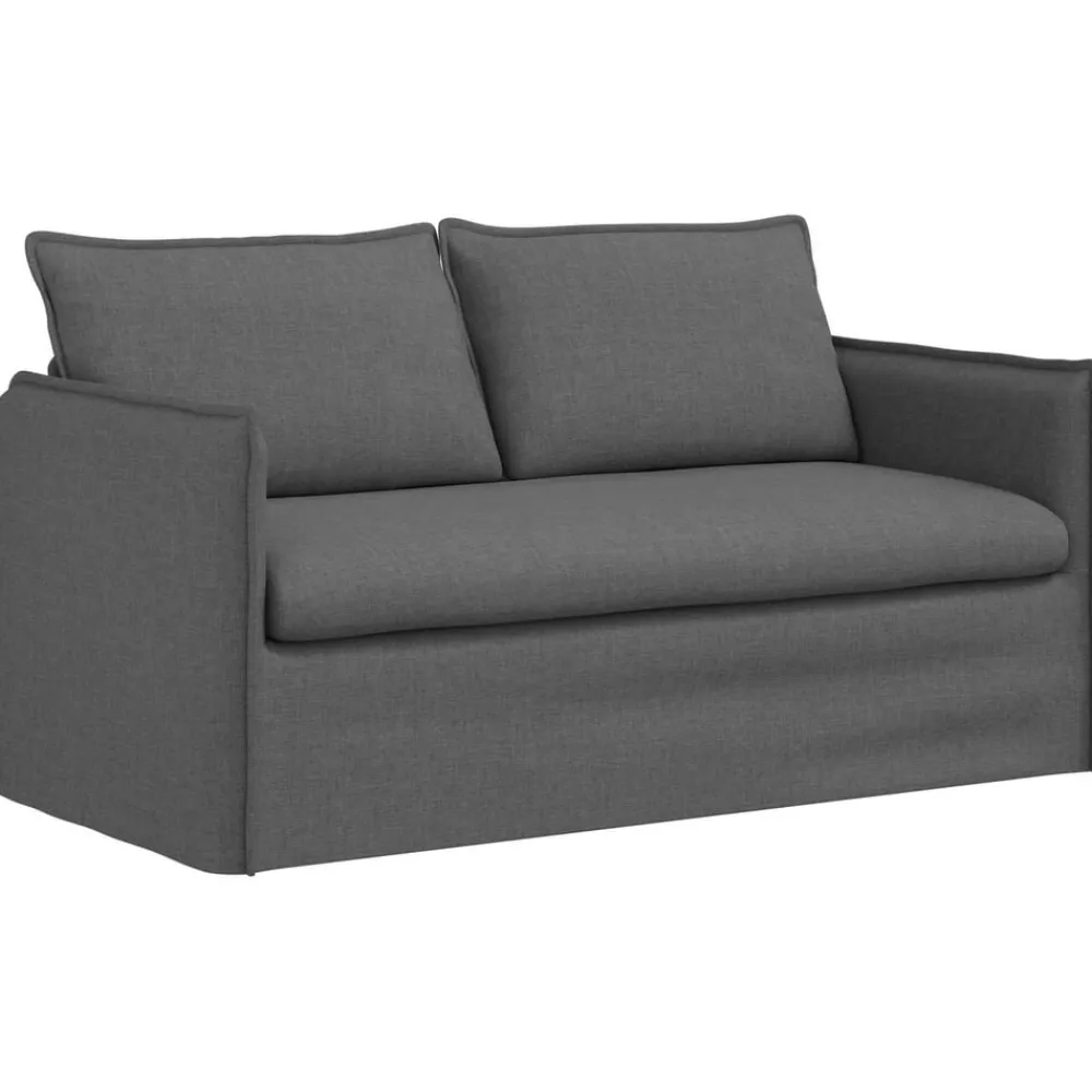 vidaXL Juego de Sofá 2 pcs 156 x 82 x 85 cm Tela Gris oscuro Sale