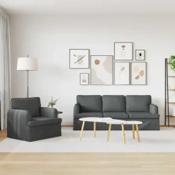 vidaXL Sofás-Juego de Sofá 2 pcs 144 x 80 x 85 cm tela