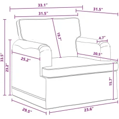 vidaXL Sofás-Juego de Sofá 2 pcs 144 x 80 x 85 cm tela