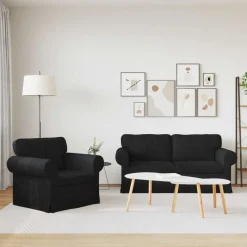 vidaXL Sofás-Juego de Sofá 2 pcs 175 x 82 x 80 cm tela