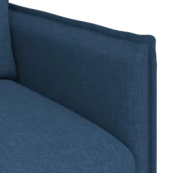 vidaXL Juego de Sofá 2 pcs 136 x 82 x 85 cm Tela Azul Outlet