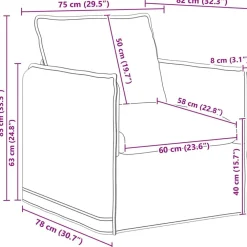 vidaXL Juego de Sofá 2 pcs 136 x 82 x 85 cm Tela Azul Outlet