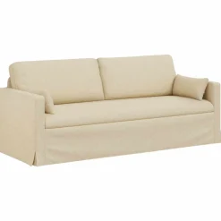 vidaXL Juego de Sofá 2 pcs 198 x 78 x 80 cm tela Crema Online