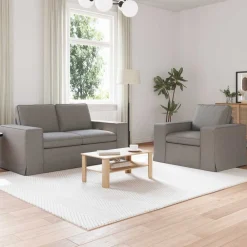 vidaXL Sofás-Juego de Sofá 2 pcs 182 x 80 x 82 cm tela