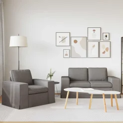 vidaXL Sofás-Juego de Sofá 2 pcs 182 x 80 x 82 cm tela