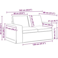 vidaXL Sofás-Juego de Sofá 2 pcs 182 x 80 x 82 cm tela