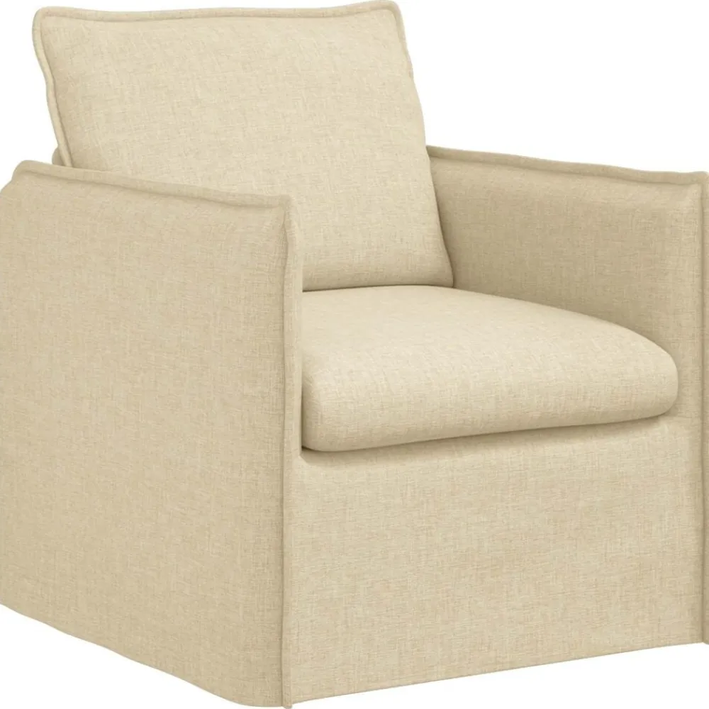 vidaXL Juego de Sofá 2 pcs 136 x 82 x 85 cm Tela Crema Outlet