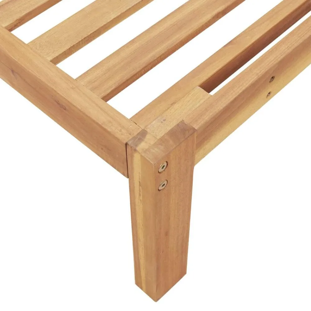 vidaXL Juego de Sofá con cojín 3 pcs Antracita Madera de Acacia Sólida Discount