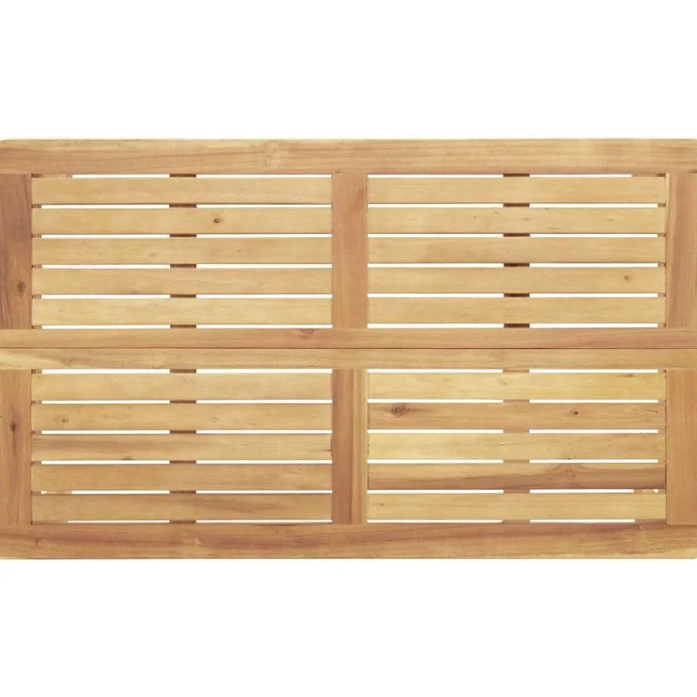 vidaXL Conjuntos De Muebles-Juego de Sofá con cojín 5 pcs Antracita Madera de Acacia Sólida