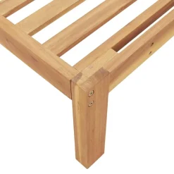 vidaXL Conjuntos De Muebles-Juego de Sofá con cojín 5 pcs Antracita Madera de Acacia Sólida