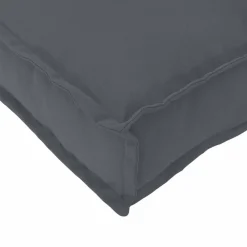 vidaXL Conjuntos De Muebles-Juego de Sofá con cojín 5 pcs Antracita Madera de Acacia Sólida