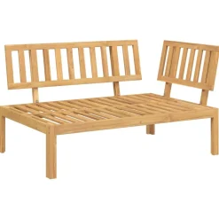 vidaXL Conjuntos De Muebles-Juego de Sofá con cojín 5 pcs Antracita Madera de Acacia Sólida