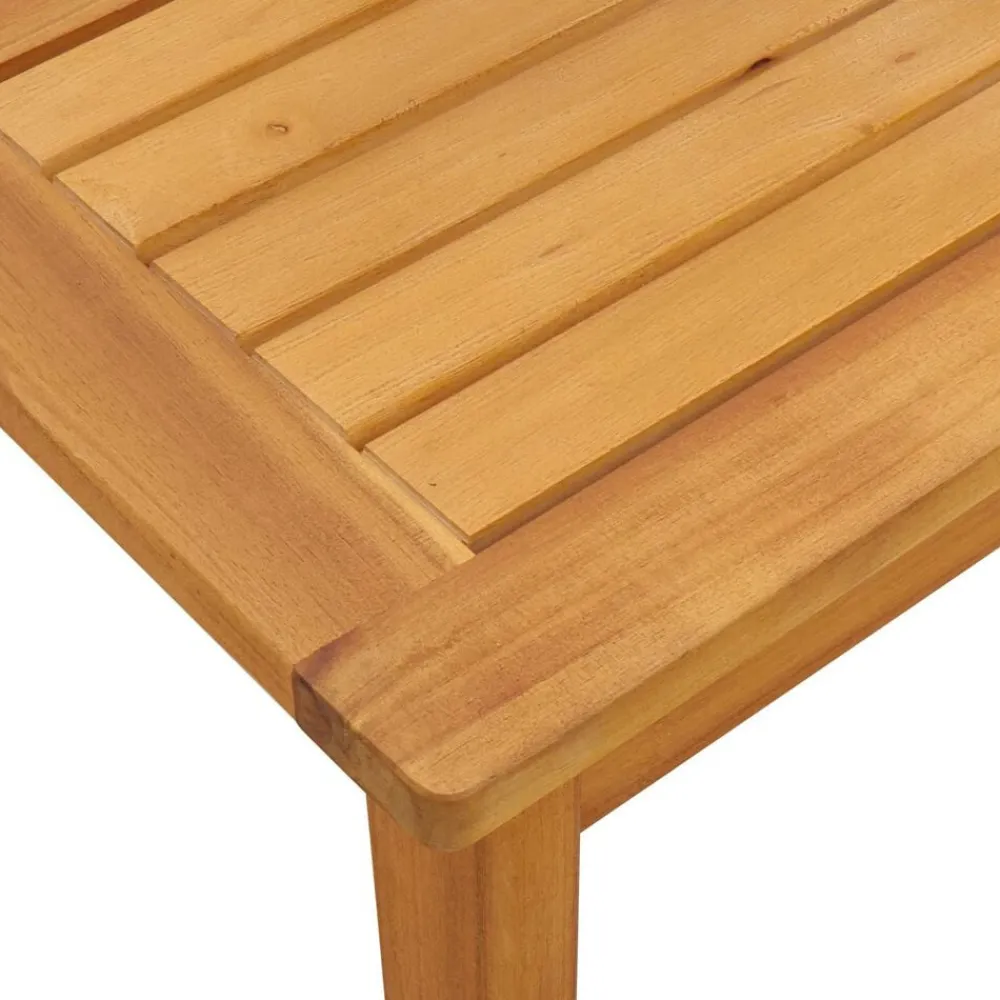 vidaXL Conjuntos De Muebles-Juego de Sofá Hoja 2 pcs Patrón de hoja Madera de Acacia Sólida