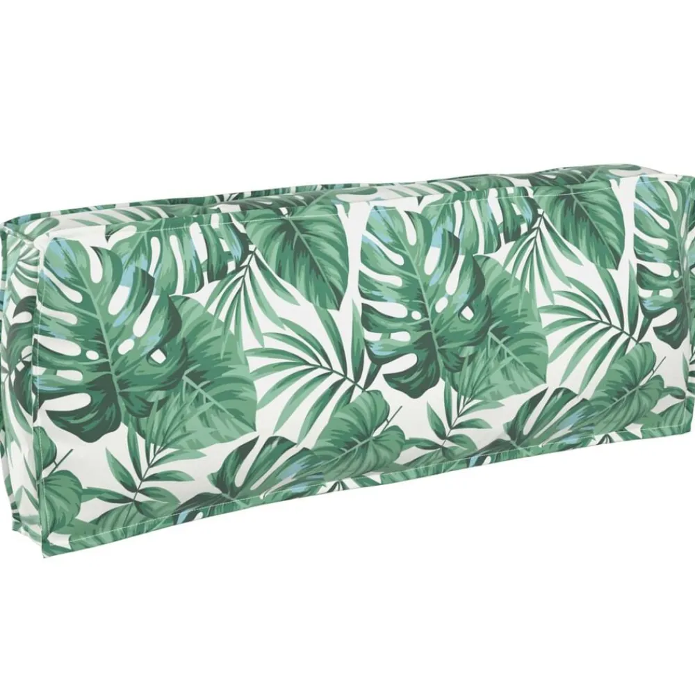 vidaXL Conjuntos De Muebles-Juego de Sofá Hoja 2 pcs Patrón de hoja Madera de Acacia Sólida