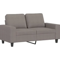 vidaXL Sofás-Juego de sofás 3 piezas tela gris taupe