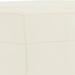 vidaXL Juego de sofás 3 piezas terciopelo Crema New