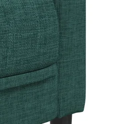 vidaXL Juego de sofás 2 piezas tela Verde oscuro Discount