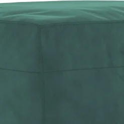 vidaXL Juego de sofás 4 piezas terciopelo Verde oscuro New