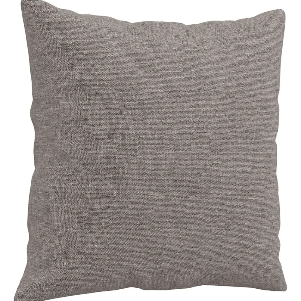 vidaXL Sofás-Juego de sofás con cojines 2 piezas tela gris taupe