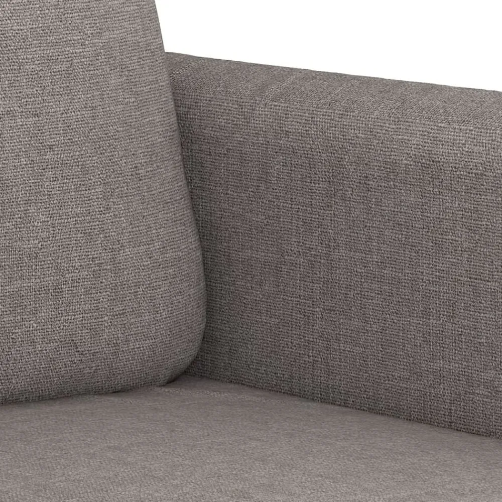 vidaXL Sofás-Juego de sofás con cojines 2 piezas tela gris taupe