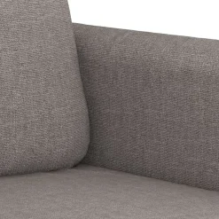 vidaXL Juego de sofás con cojines 3 piezas tela gris taupe Taupé Discount