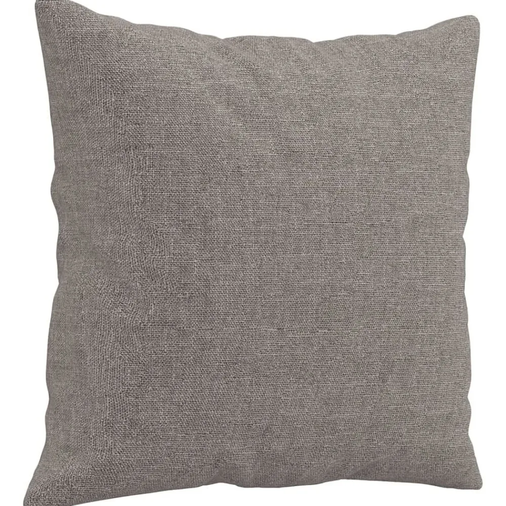 vidaXL Juego de sofás con cojines 3 piezas tela gris taupe Taupé Discount
