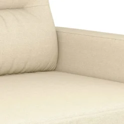 vidaXL Juego de sofás con cojines 2 piezas tela Crema Online