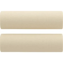 vidaXL Juego de sofás con cojines 2 piezas tela Crema Online