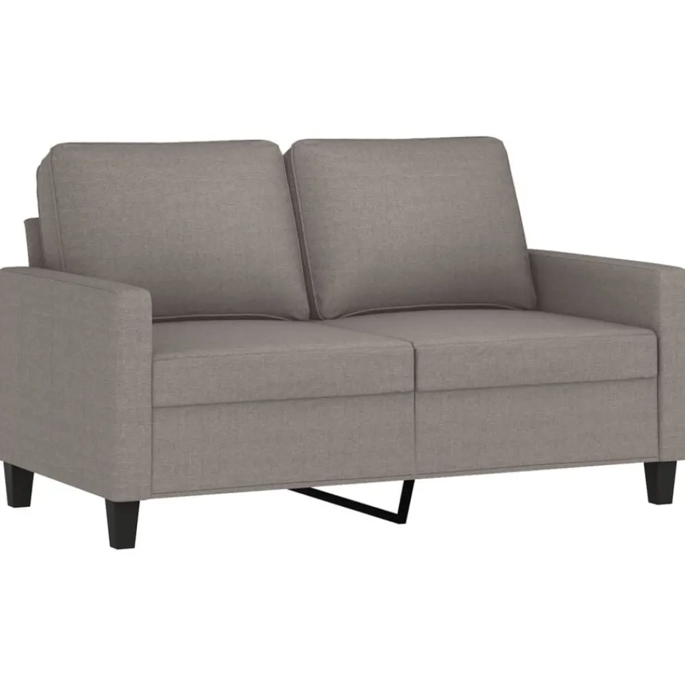 vidaXL Juego de sofás con cojines 2 piezas tela gris taupe Taupé Sale