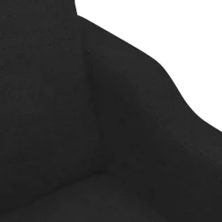 vidaXL Juego de sofás con cojines 3 piezas tela Negro Hot