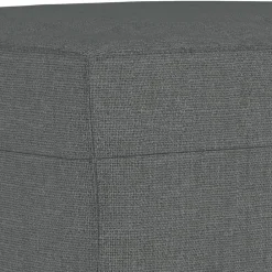 vidaXL Juego de sofás con cojines 4 piezas tela Gris oscuro New