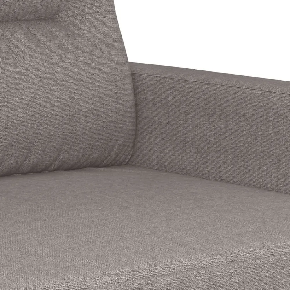 vidaXL Juego de sofás con cojines 3 piezas tela gris taupe Taupé Best