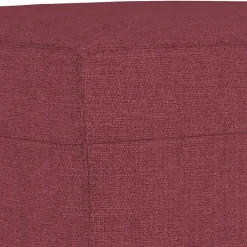 vidaXL Sofás-Juego de sofás con cojines 4 piezas tela rojo tinto
