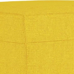 vidaXL Juego de sofás con cojines 4 piezas tela Amarillo claro
