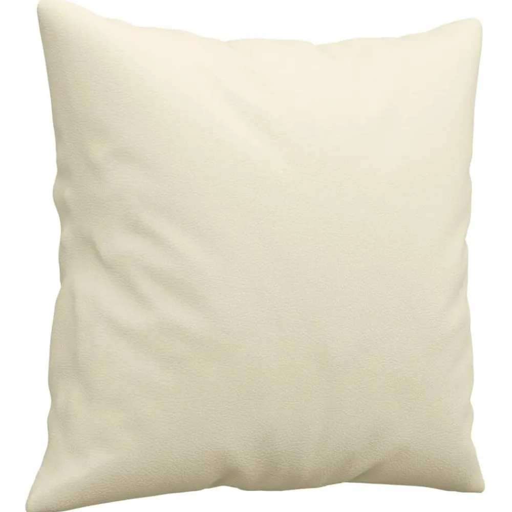 vidaXL Juego de sofás con cojines 2 piezas cuero sintético color Crema Hot