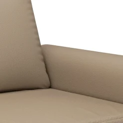 vidaXL Sofás-Juego de sofás con cojines 3 piezas cuero sintético